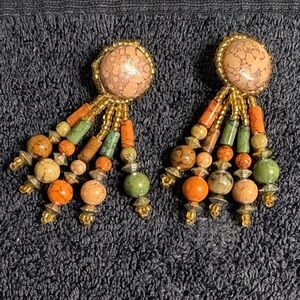 Bohemian Beaded Dangle Earrings - Multicolor